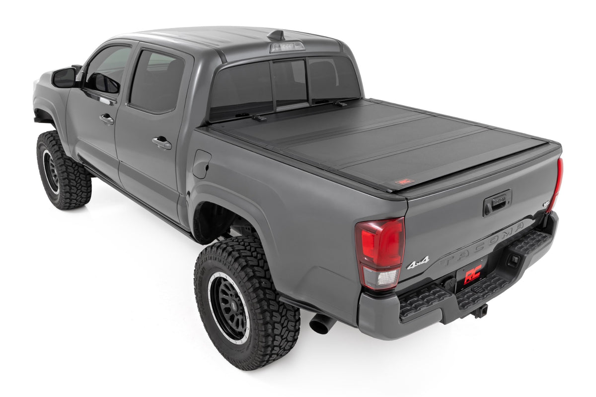Hard Tri-Fold Flip Up Bed Cover | 6' Bed | Toyota Tacoma 2WD/4WD (2016-2023) - Bed Covers (Image 3 of 6)