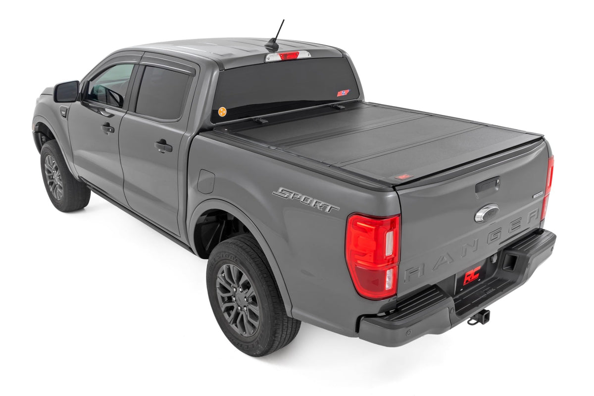 Hard Tri-Fold Flip Up Bed Cover | 5' Bed | Ford Ranger 2WD/4WD (2019-2023) - Bed Covers (Image 3 of 6)