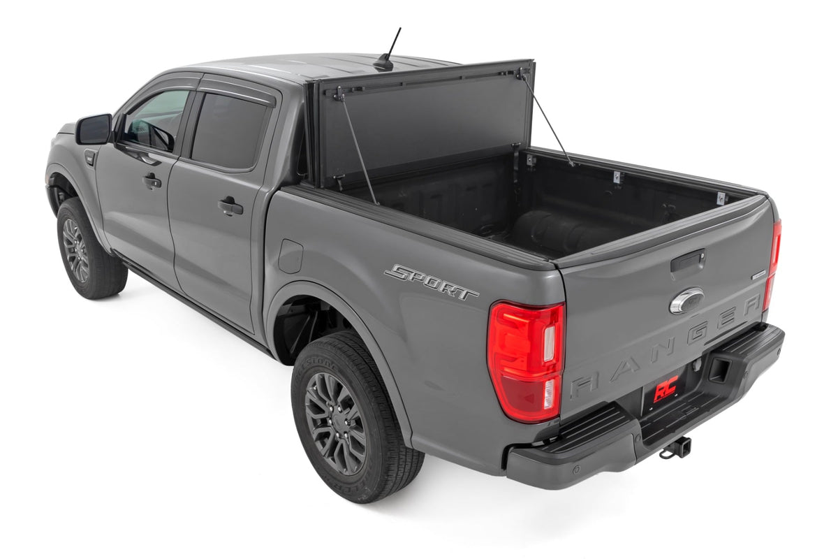 Hard Tri-Fold Flip Up Bed Cover | 5' Bed | Ford Ranger 2WD/4WD (2019-2023) - Bed Covers (Image 6 of 6)