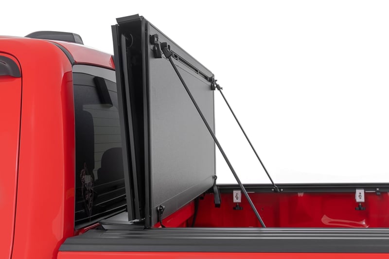RC Hard Tri-Fold Flip Up Bed Cover | 5'7" Bed | Ford F-150 2WD/4WD (2015-2020) (manufacturer page)