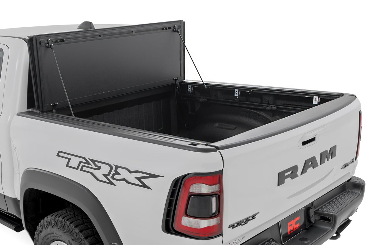Hard Tri-Fold Flip Up Fold Bed Cover | 5'7" Bed | Ram 1500 (19-26)/1500 TRX (21-24) - Bed Covers (Image 2 of 6)