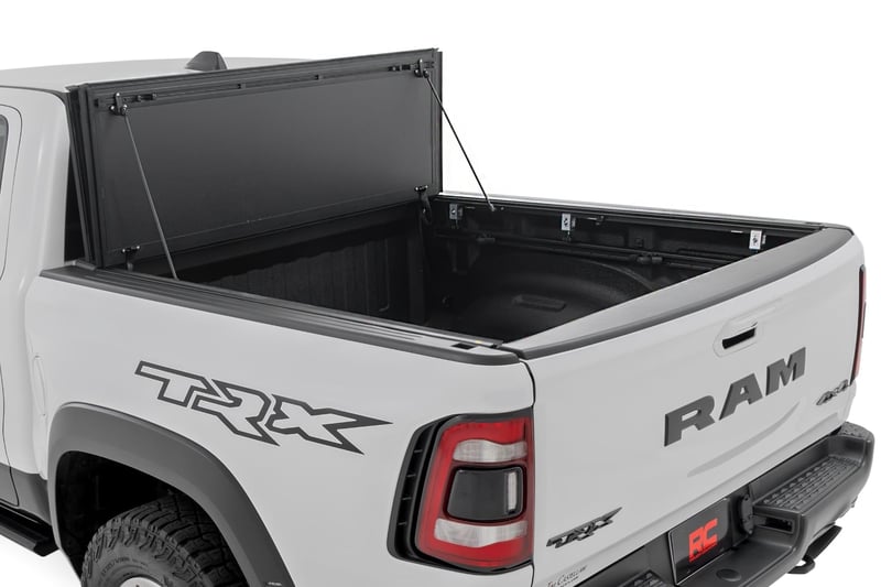 RC Hard Tri-Fold Flip Up Bed Cover | 6'4" | Ram 1500 (19-26)/1500 TRX (21-24) (manufacturer page)