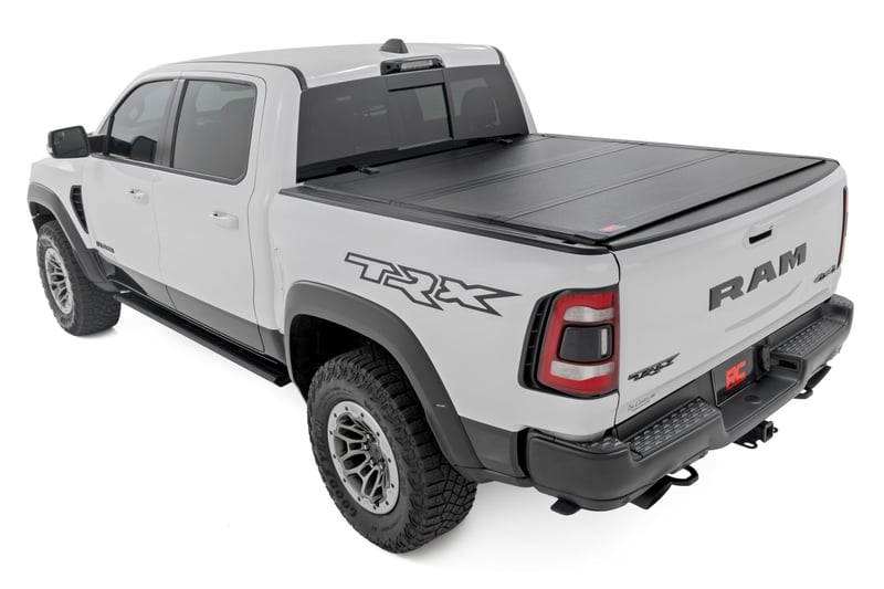 RC Hard Tri-Fold Flip Up Bed Cover | 6'4" | Ram 1500 (19-26)/1500 TRX (21-24) (manufacturer page)