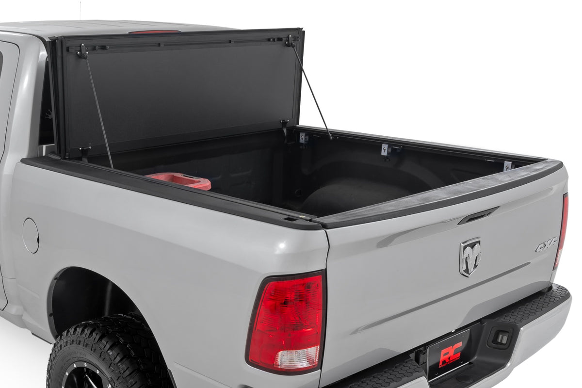 Hard Tri-Fold Flip Up Bed Cover | 6'4" Bed | Ram 1500/2500/3500 (10-26 & Classic) - Bed Covers (Image 2 of 6)