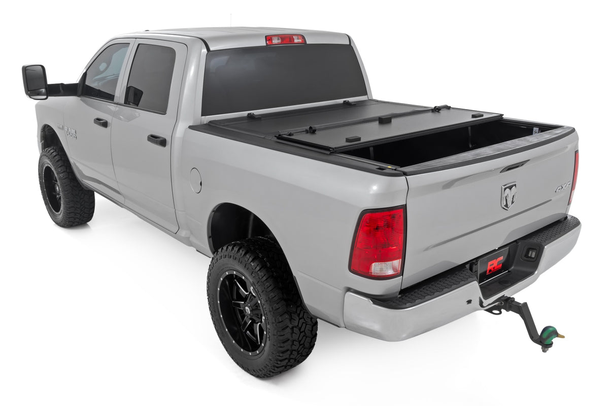 Hard Tri-Fold Flip Up Bed Cover | 6'4" Bed | Ram 1500/2500/3500 (10-26 & Classic) - Bed Covers (Image 4 of 6)