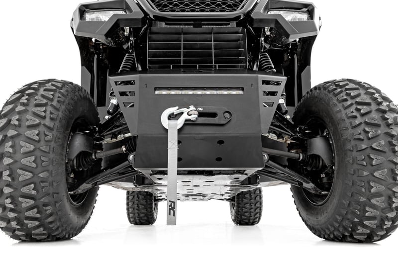 RC Winch Plate | 4500-LB Winch | 10" Black Slimline | Honda Pioneer 520 (manufacturer page)