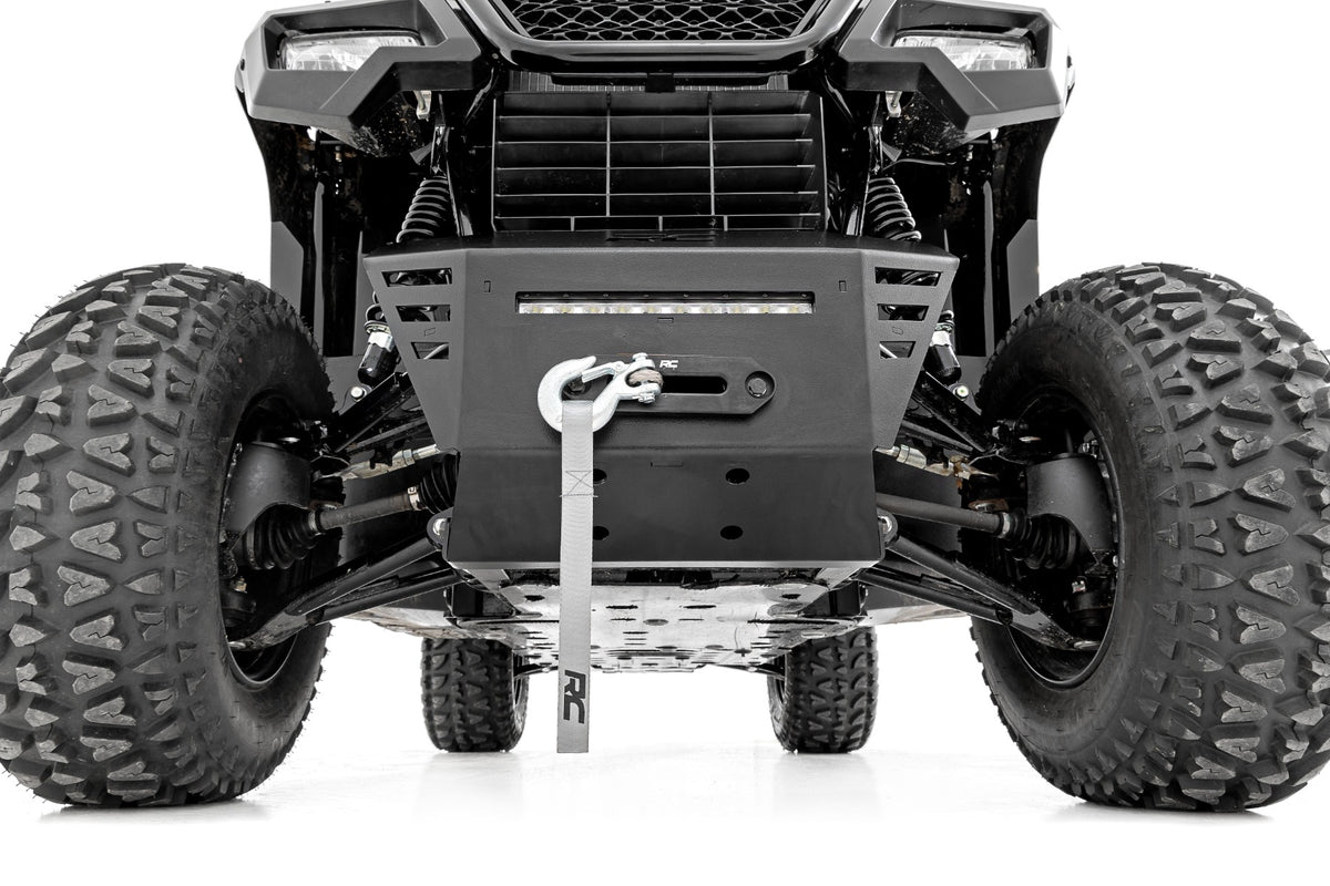 Winch Plate | 10" Black Slimline | Honda Pioneer 520 - Winches & Acc (Image 3 of 6)