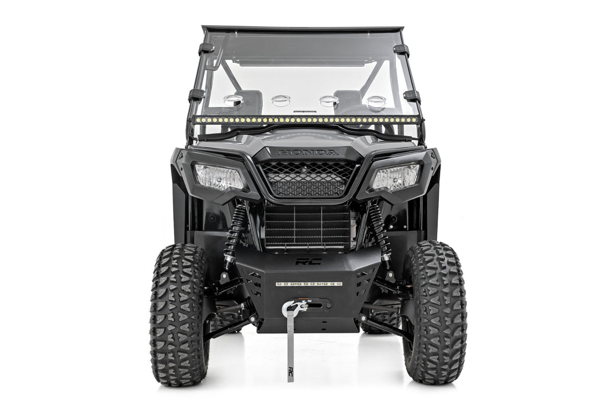 Winch Plate | 4500-LB Winch | 10" Black Slimline | Honda Pioneer 520 - Winches & Acc (Image 4 of 6)