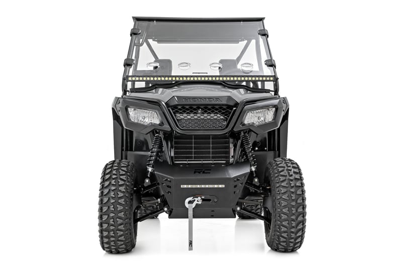 RC Winch Plate | 10" Black Slimline | Honda Pioneer 520 (manufacturer page)