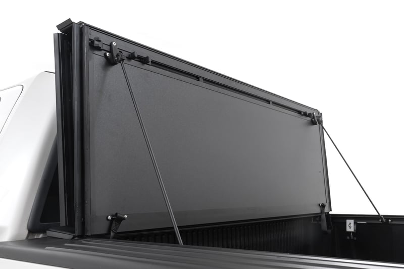 RC Hard Tri-Fold Flip Up Bed Cover | 6'7" Bed | Ford F-150 2WD/4WD (2004-2014) (manufacturer page)