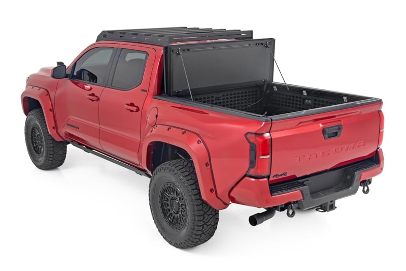 RC Hard Tri-Fold Flip Up Bed Cover | 5' Bed | Toyota Tacoma 2WD/4WD (2024-2026) (manufacturer page)