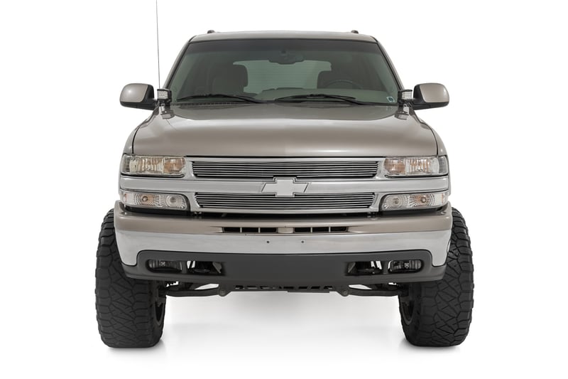 RC LED Light Kit | Ditch Mount | Black Series Round | 3.5 Inch | Amber DRL | Chevy 1500 (99-06) (manufacturer page)
