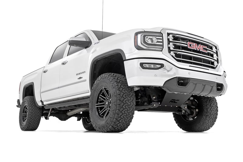 RC 7 Inch Stamped Steel LCA Lift Kit | Forged UCA | Bracket | N3 Struts | Chevy/GMC 1500 (16-18) (manufacturer page)