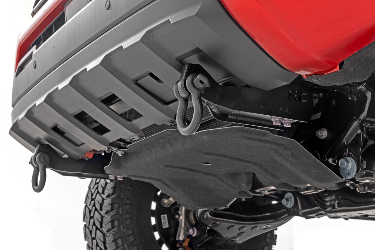 Rough Country 73126 Front Shackle Kit | D-Ring Combo | Toyota Tacoma 2WD/4WD (2024-2026) - Image 1