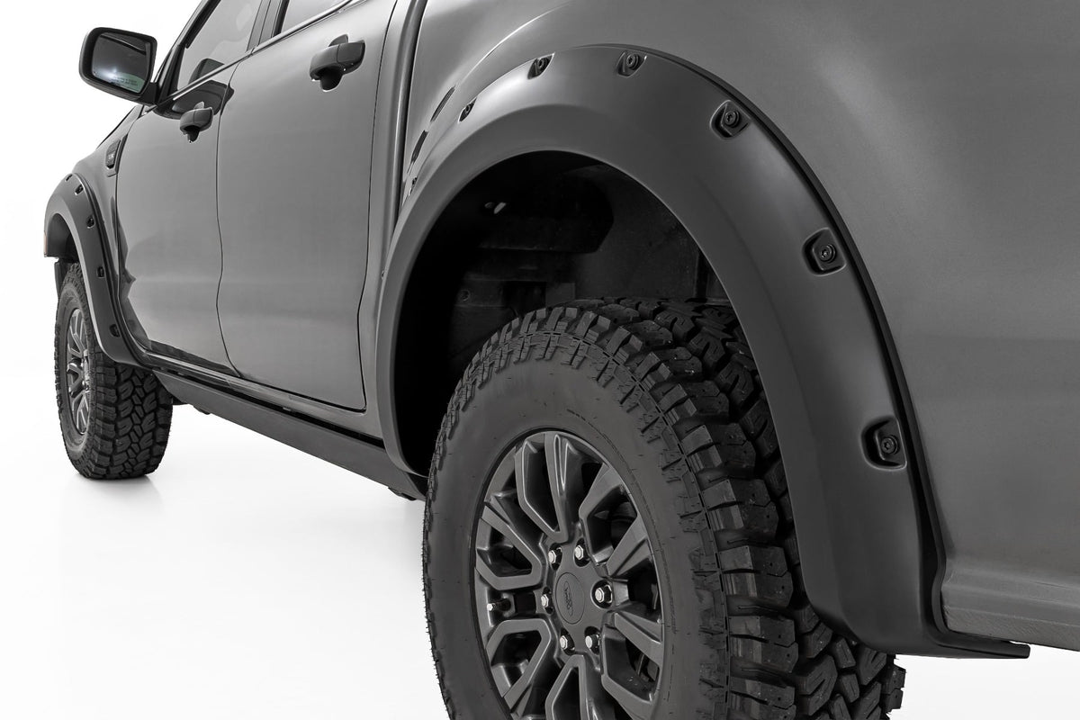 Pocket Fender Flares | M7 Carbonized Gray | Ford Ranger 2WD/4WD (2019-2023) - Fender Flares (Image 1 of 6)