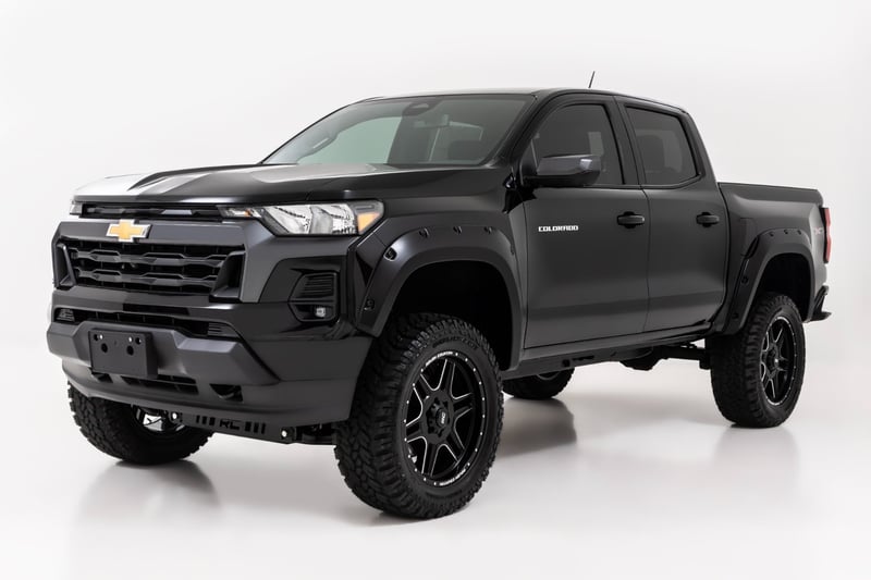 RC Pocket Fender Flares | GBF Sunrise Orange | Chevy Colorado 2WD/4WD (23-26) (manufacturer page)