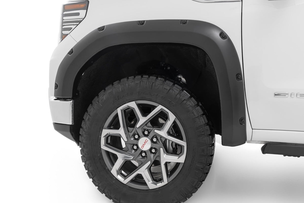 Rough Country F-C11950A-G42 Pocket Fender Flares | G42 Coastal Dune | GMC Sierra 1500 2WD/4WD (2019-2026) - Studio View 4