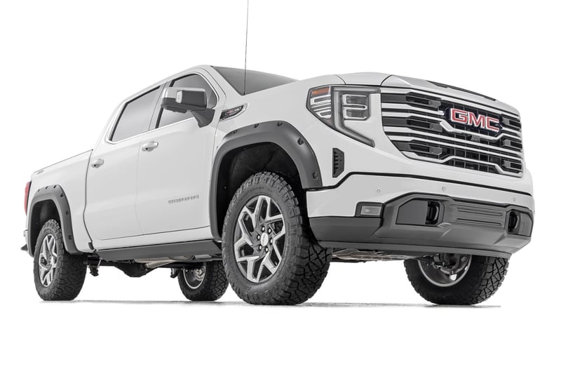 RC Pocket Fender Flares | GJI Dark Sky | GMC Sierra 1500 2WD/4WD (2019-2026) (manufacturer page)