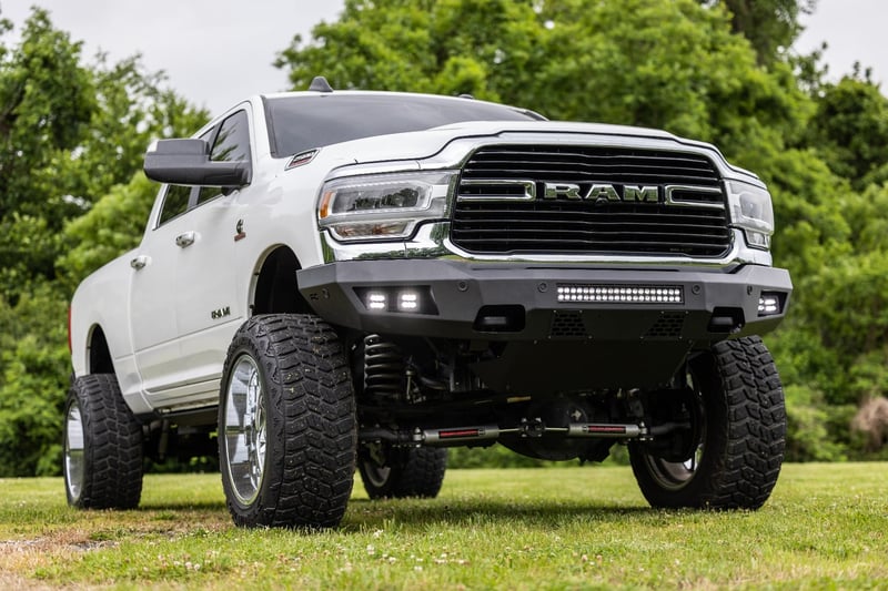 RC N3 Steering Stabilizer | Dual | 2.5-8 Inch Lift | Ram 2500 (14-26)/3500 (13-26) (manufacturer page)