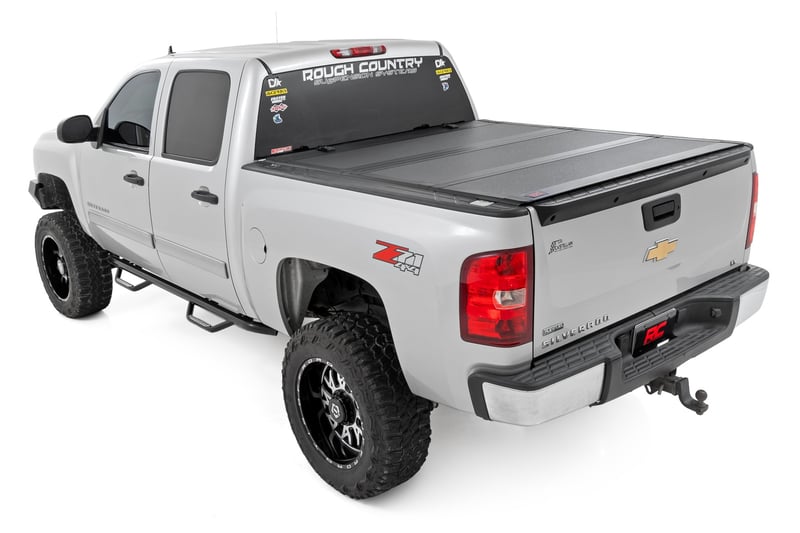 RC Hard Tri-Fold Flip Up Bed Cover | 5'9" Bed | Chevy/GMC 1500 (07-13) (manufacturer page)