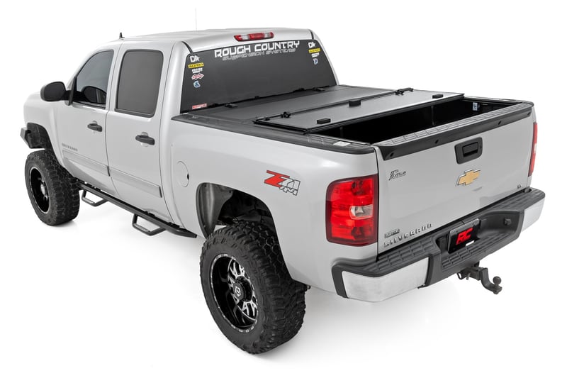 RC Hard Tri-Fold Flip Up Bed Cover | 5'9" Bed | Chevy/GMC 1500 (07-13) (manufacturer page)