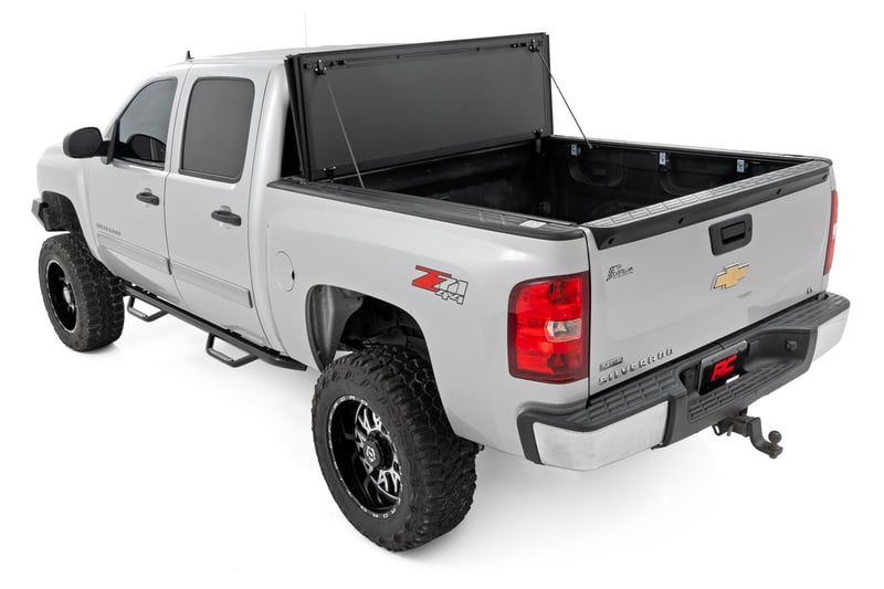 RC Hard Tri-Fold Flip Up Bed Cover | 5'9" Bed | Chevy/GMC 1500 (07-13) (manufacturer page)