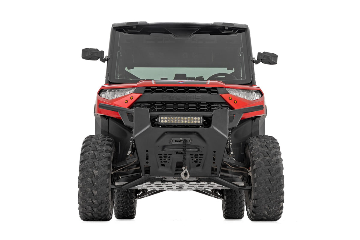 Rough Country 93155BLK Black Forged Alum High Clearance 2" Fwd Offset Control Arms w/Ball Joints | Polaris Ranger 1000XP - Studio View 3