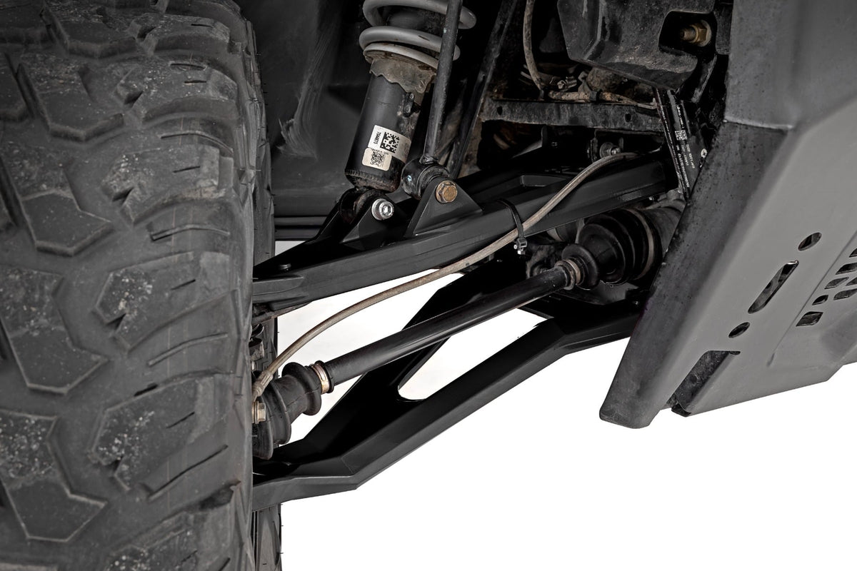 Black Forged Alum High Clearance 2" Fwd Offset Control Arms w/Ball Joints | Polaris Ranger 1000XP - Susp Lift Kits UTV (Image 2 of 6)