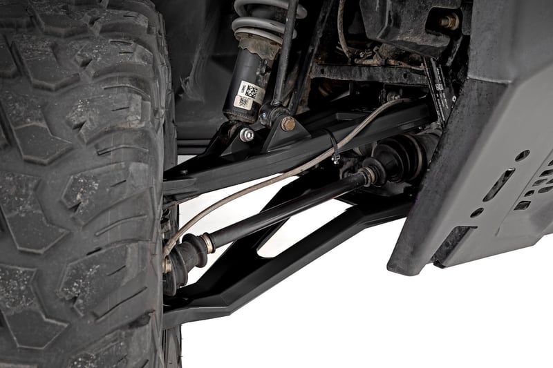 RC Black Forged Alum High Clearance 2" Fwd Offset Control Arms w/Ball Joints | Polaris Ranger 1000XP (manufacturer page)
