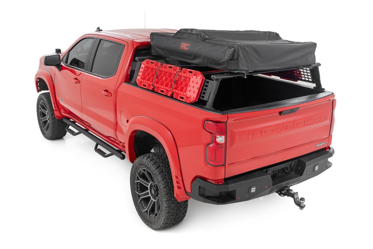 Bed Rack | Half Rack | Aluminum | Chevy Silverado 1500 2WD/4WD (2019-2026) - Cargo Management (Image 2 of 6)
