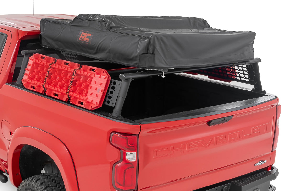 Bed Rack | Half Rack | Aluminum | Chevy Silverado 1500 2WD/4WD (2019-2026) - Cargo Management (Image 1 of 6)