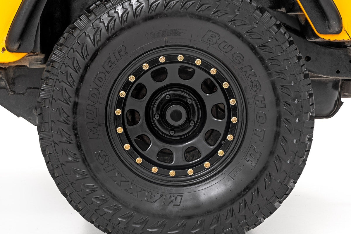 Steel Simulated Bead Lock Wheel | Black | 17x9 | 5x5 | 3.30 Bore | -12 - RC Wheels (Image 5 of 6)