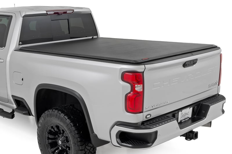 RC Soft Roll Up Bed Cover | 6'9" Bed | Chevy/GMC 2500HD/3500HD (20-26) (manufacturer page)