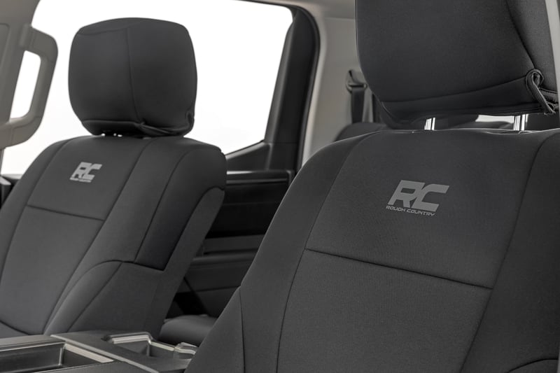 RC Seat Covers | No Rear Cup Holder | Toyota Tundra 2WD/4WD (2022-2026) (manufacturer page)
