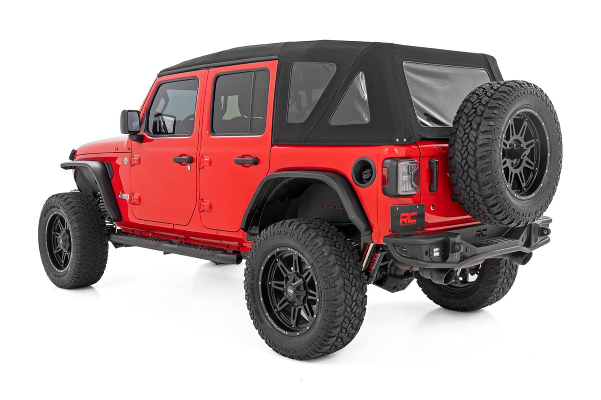 Oval Nerf Steps | 4 Door | Black | Jeep Wrangler Unlimited 4WD (2018-2026) - Steps & Runningboard (Image 3 of 6)