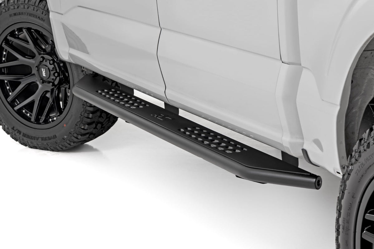 Rough Country 14011 OV2 Running Boards | Side Step Bars | Crew Cab | Ford F-150/Lightning/F-250/F-350 (15-26) - Image 1