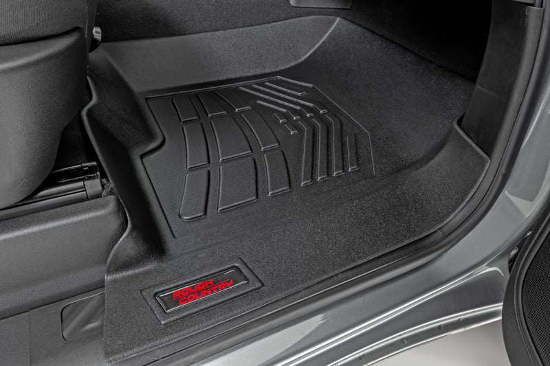 Sure-Fit Floor Mats | Front Over Hump | Crew | Chevy/GMC 1500/2500HD/3500HD (19-26) (manufacturer page)