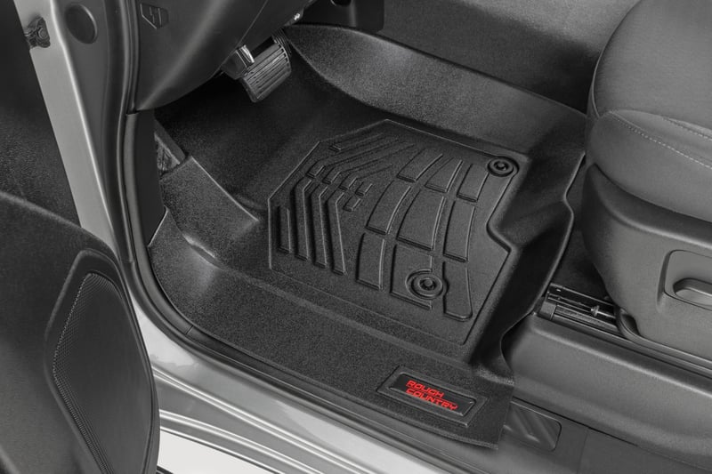 Sure-Fit Floor Mats | Front Over Hump | Crew | Chevy/GMC 1500/2500HD/3500HD (19-26) (manufacturer page)