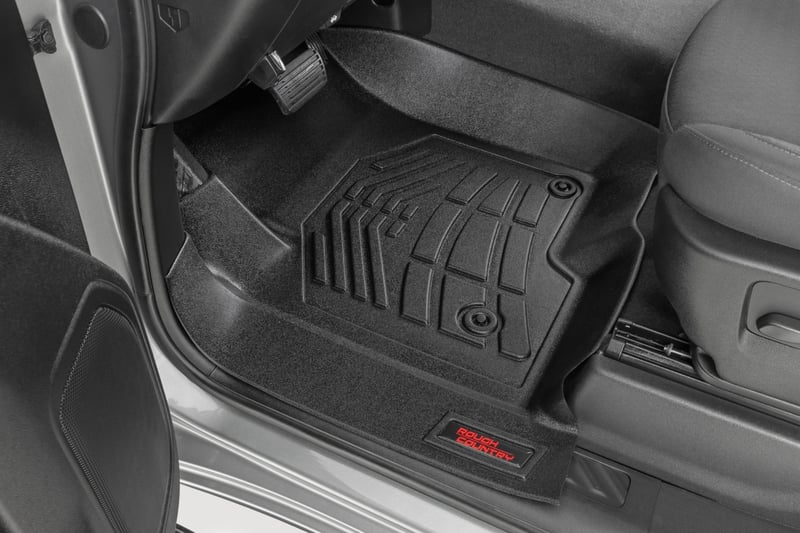 RC Sure-Fit Floor Mats | FR & RR | FR Bucket | Crew | Chevy/GMC 1500/2500HD/3500HD (19-26) (manufacturer page)