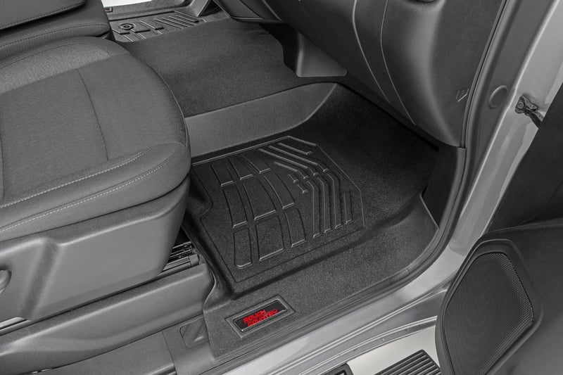 RC Sure-Fit Floor Mats | FR & RR | FR Bucket | Crew | Chevy/GMC 1500/2500HD/3500HD (19-26) (manufacturer page)