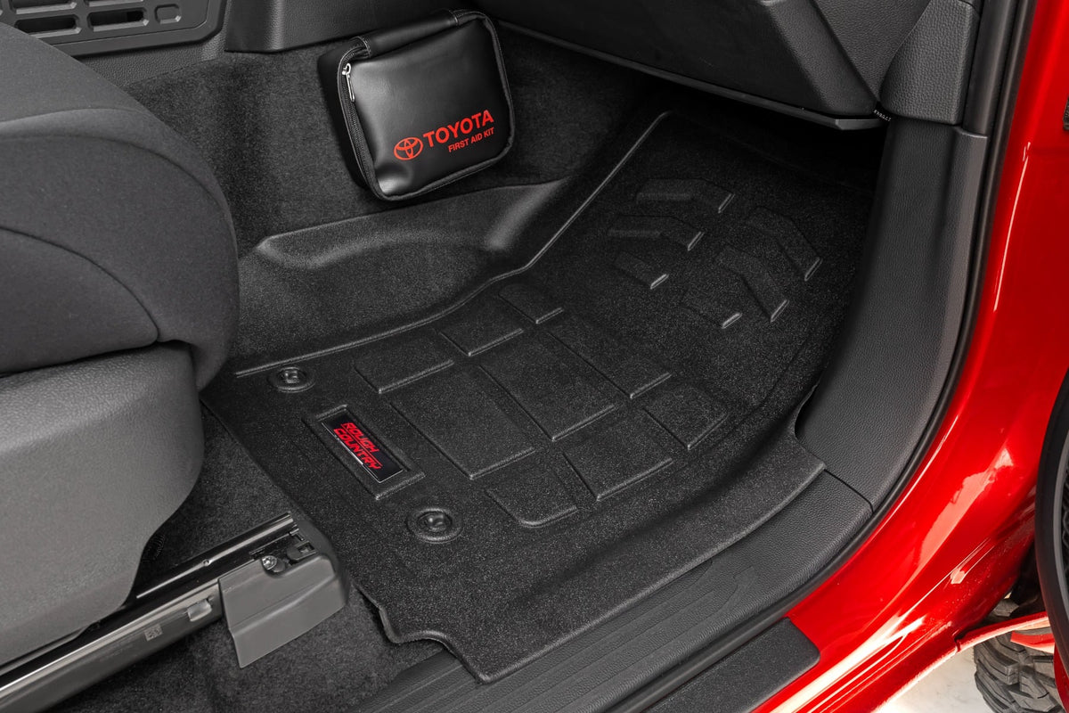Sure-Fit Floor Mats | Front & Rear | Double Cab | Toyota Tacoma (24-26) - Interior & Mats (Image 3 of 4)