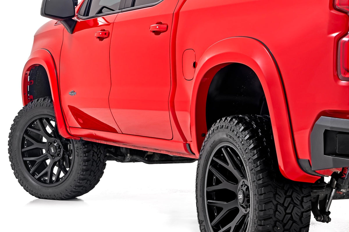 RC Sport Fender Flares | GLT Glacier Blue | Chevy Silverado 1500 2WD/4WD (19-26) (manufacturer page)