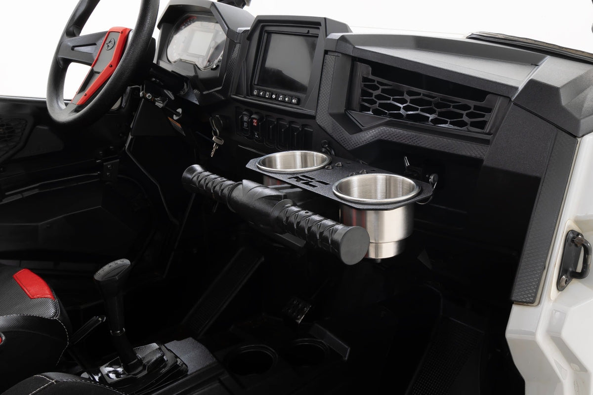 Passenger Grip Handle Dual Cup Holder | Polaris RZR 4 900/RZR S 1000 - Misc 25% (Image 2 of 6)