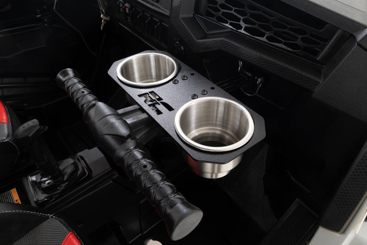 Passenger Grip Handle Dual Cup Holder | Polaris RZR 4 900/RZR S 1000 - Misc 25% (Image 3 of 6)