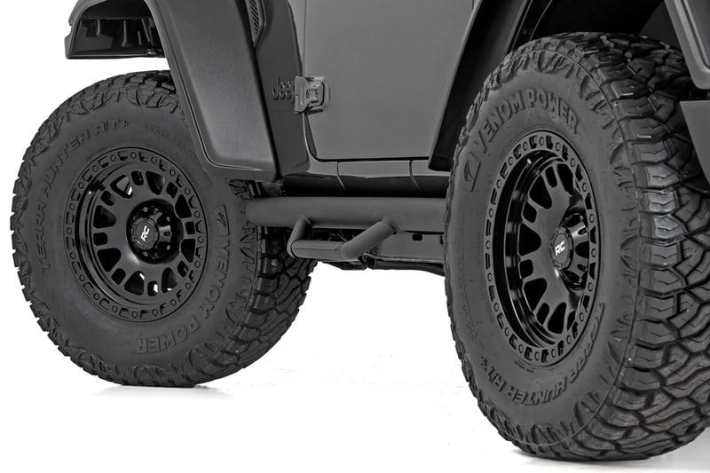 RC 82 Series Wheel | One-Piece | Machined Semi Gloss Black | 17x9 | 5x4.5 | -12mm (manufacturer page)