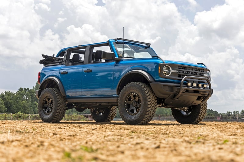 RC Nudge Bar | 20 Inch BLK DRL Single Row LED | Ford Bronco 4WD (2021-2026) (manufacturer page)