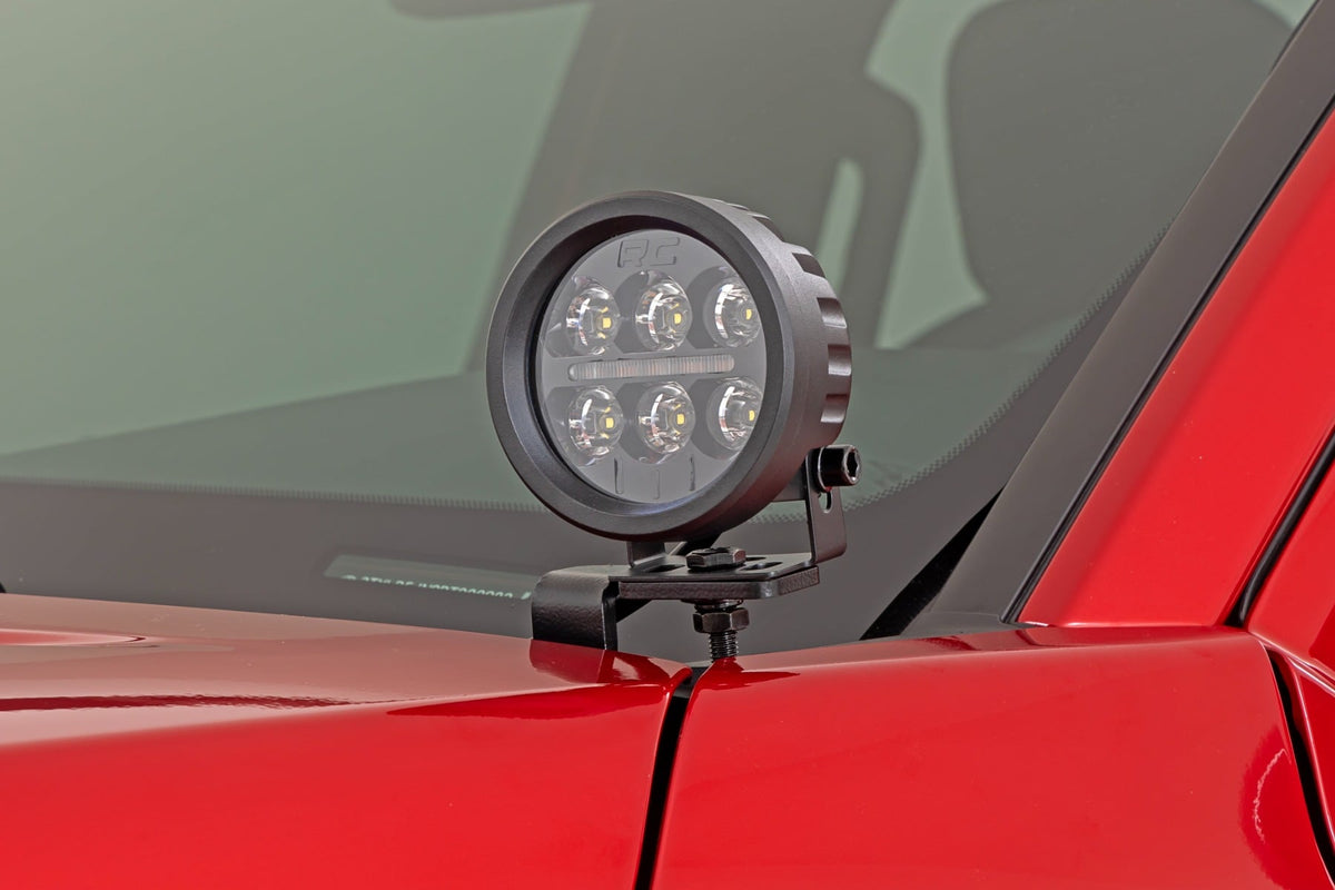 LED Light Kit | Ditch Mount | Black Series Round | 3.5 Inch | Amber DRL | Toyota Tacoma (24-26) - Lighting & Acc (Image 1 of 6)
