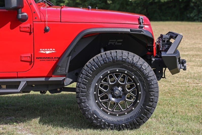 RC High Clearance LED Flat Fender Flare Kit | UV Treated | Jeep Wrangler JK (07-18) (manufacturer page)