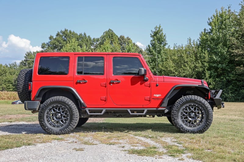 RC High Clearance LED Flat Fender Flare Kit | UV Treated | Jeep Wrangler JK (07-18) (manufacturer page)