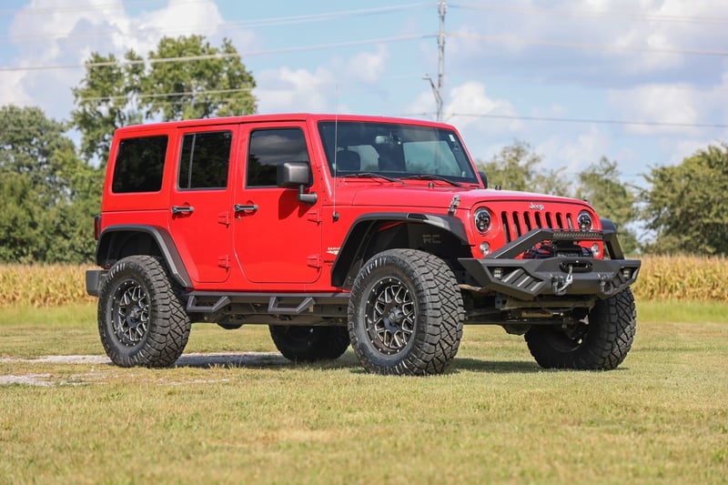 RC High Clearance LED Flat Fender Flare Kit | UV Treated | Jeep Wrangler JK (07-18) (manufacturer page)